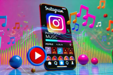 Instagram Music Feature with Vibrant Visuals and Music Notes - KSNglobal.net